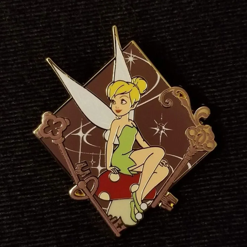 Disney Tink Pin Mushroom Keys Tinker Bell Portraits Mystery Peter Pan Tinkerbell